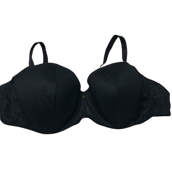 ThirdLove Black Lace GEO Lace Demi Bra 34D - Picture 1 of 6